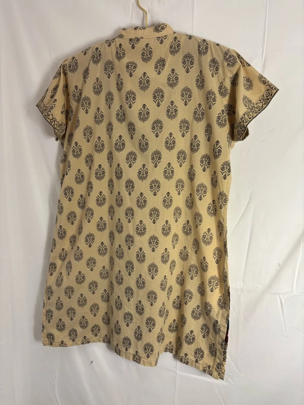 Tan Short Sleeve Women’s Boho Tunic Hippie Blouse Size XXL - Picture 14 of 14